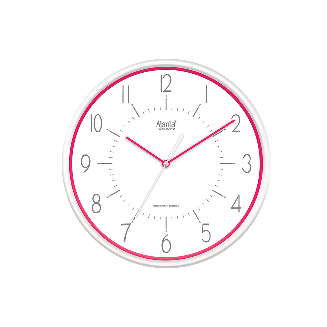 Wall-Clock---Designer-Clock---2897---Pink