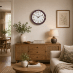 Wall Clock -Designer Clock  9187 -Brown - Image 2