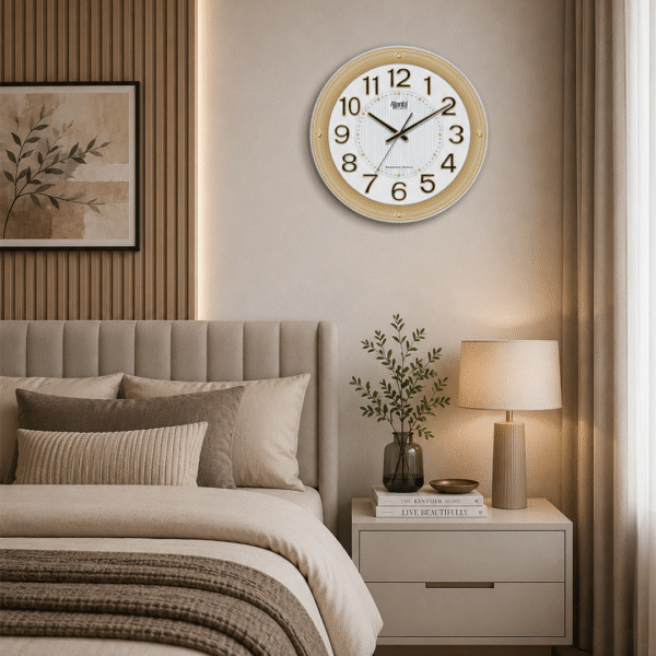 Wall-Clock--Designer-Clock-9187--Golden