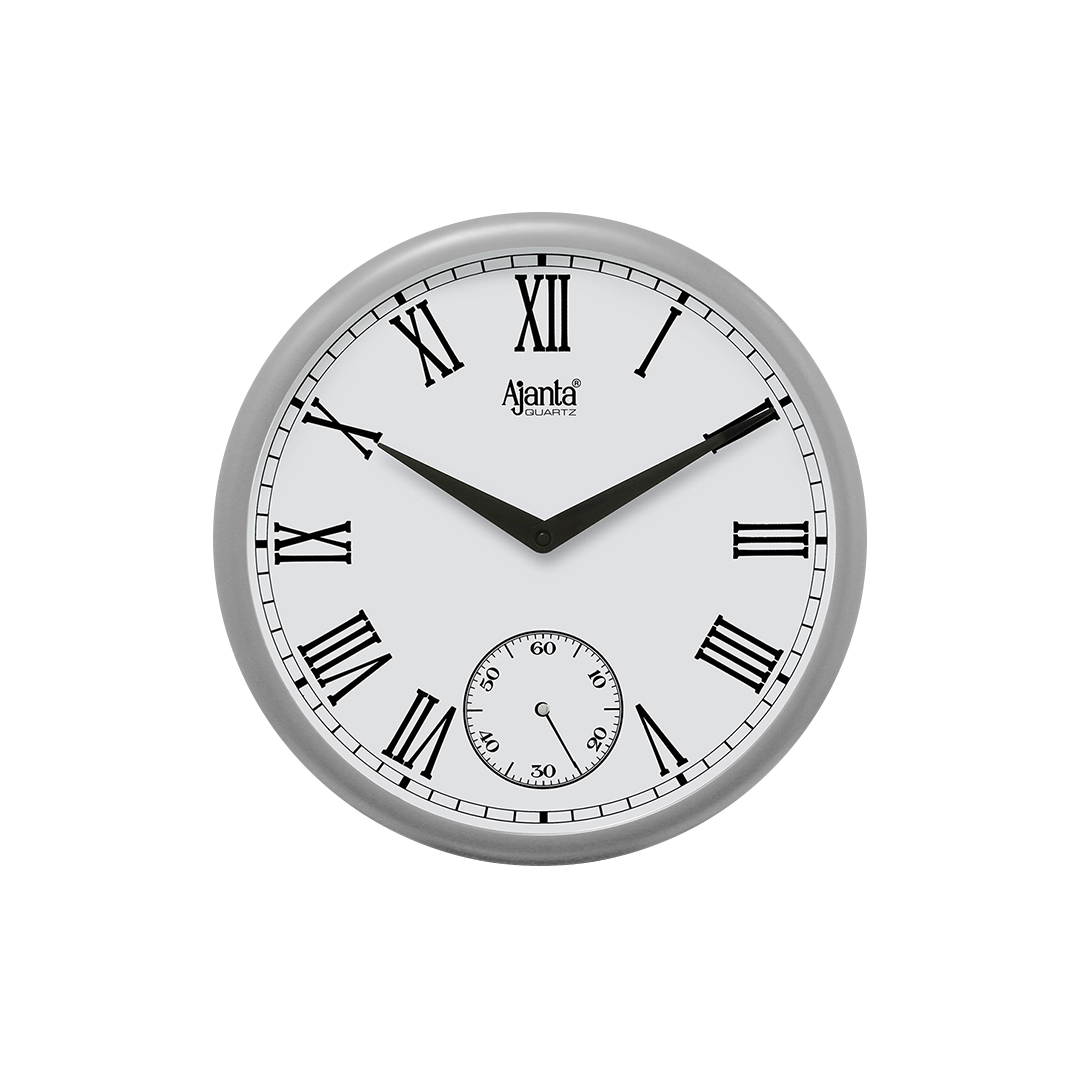 Wall-Clock---Home-Decore-Clock---2837-Silver Wall Clock