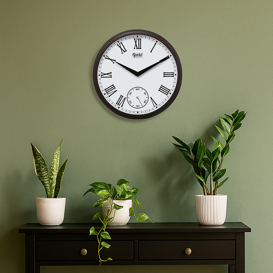 Wall-Clock---Home-Decore-Clock---2837-White-(brown)_lifestyle