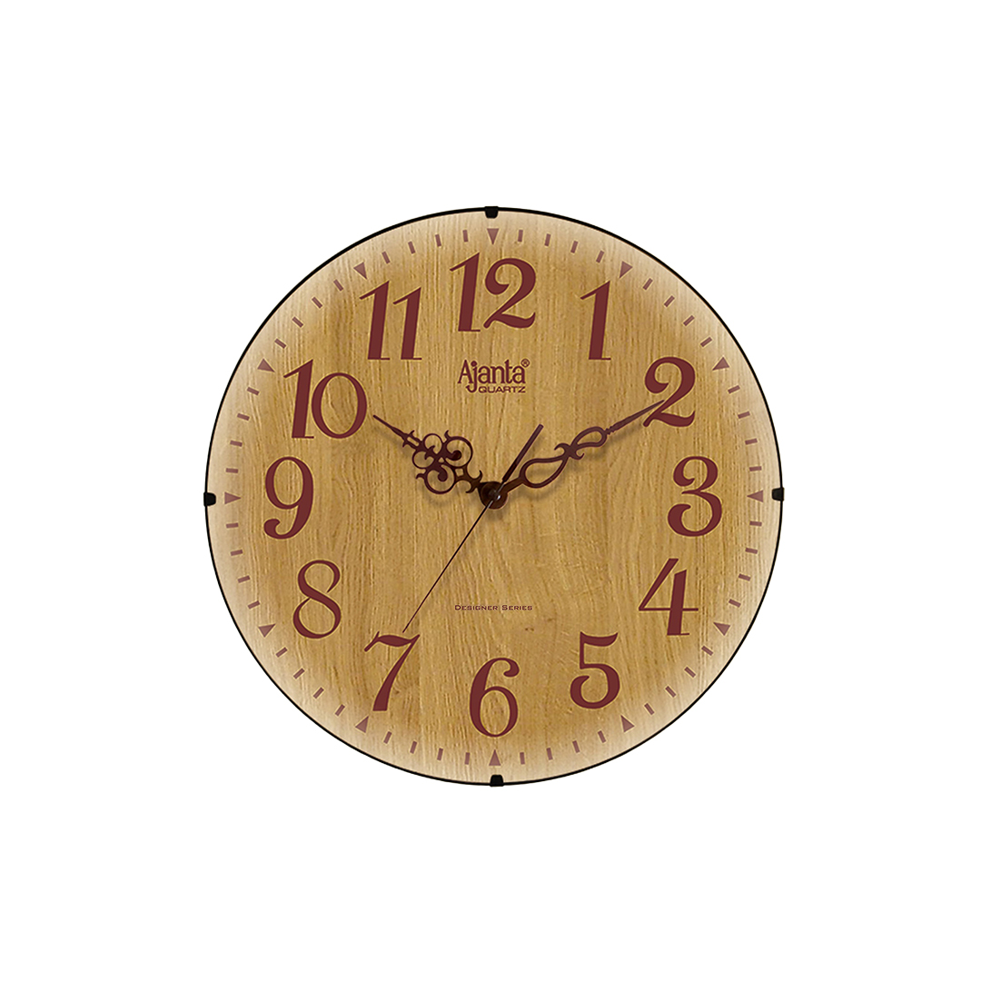 Wall-Clock---Home-Decore-Clock---3077-Brown wall clock