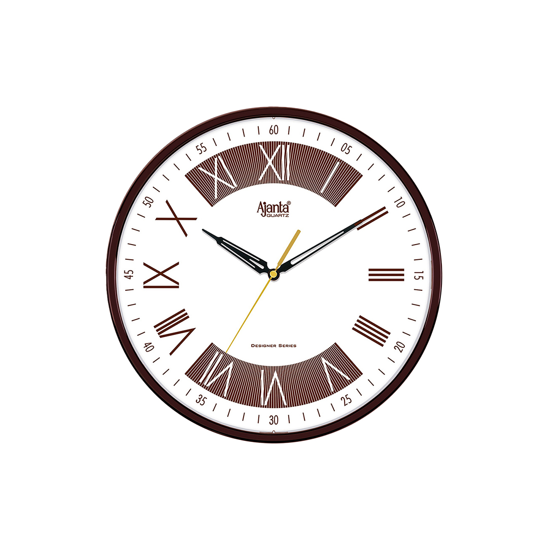Wall-Clock---Home-Decore-Clock---3087-R-Brown