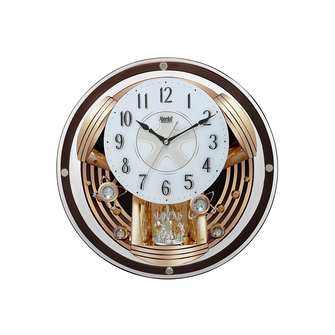 Wall-Clock---Musical-Pendulam-Clock---2827-Brown