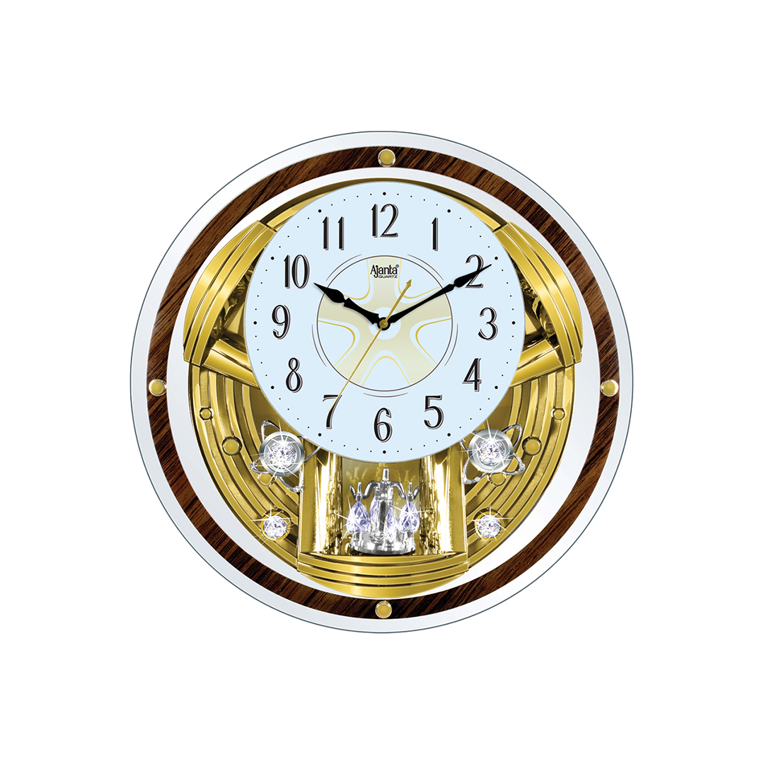 Wall-Clock---Musical-Pendulam-Clock---2827-Golden