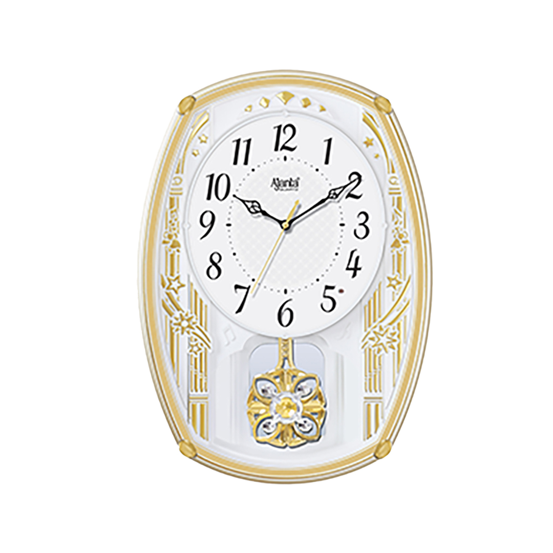 Wall-Clock---Musical-Pendulam-Clock---4927-Golden