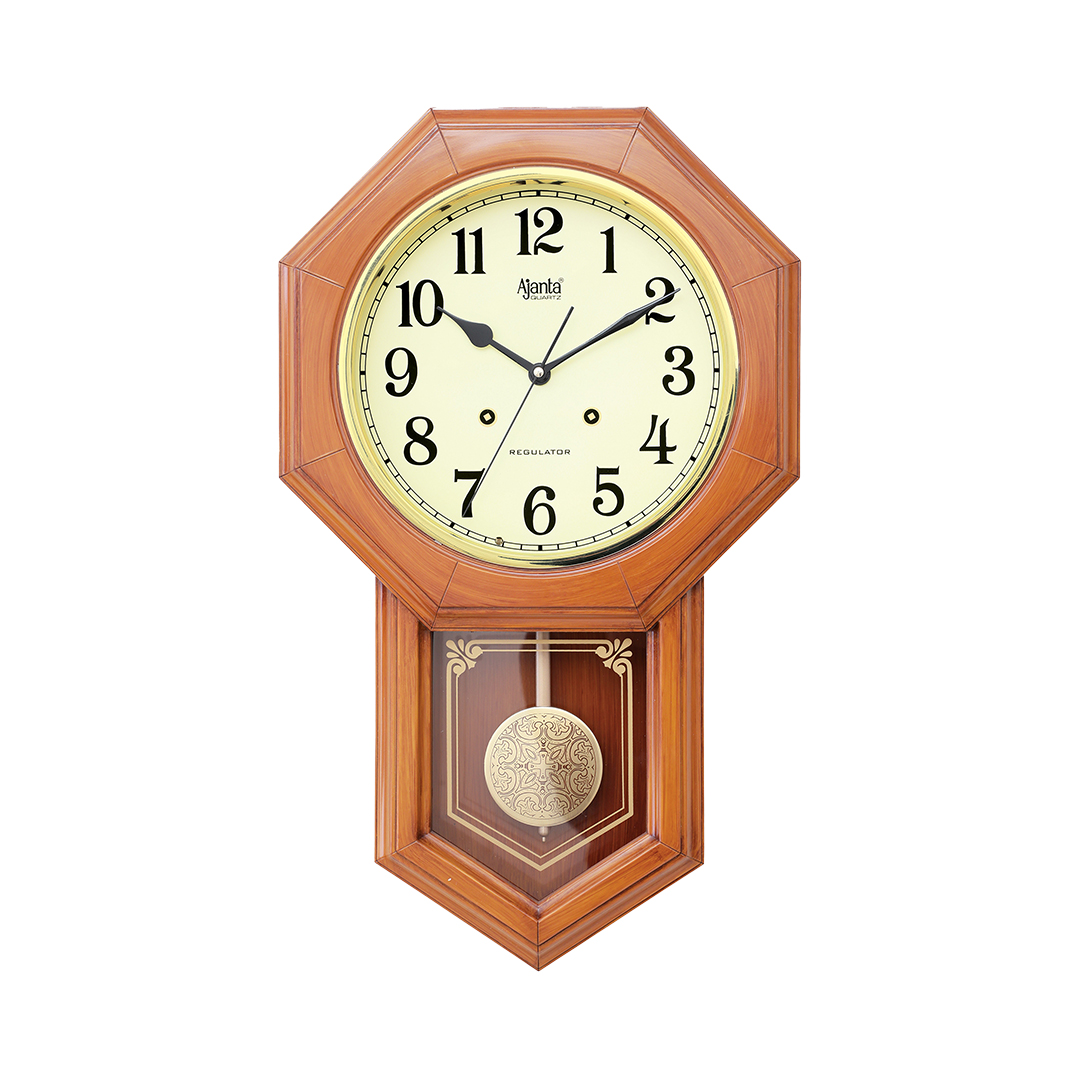 Wall-Clock---Musical-Pendulam-Clock---6027-Maple-wood