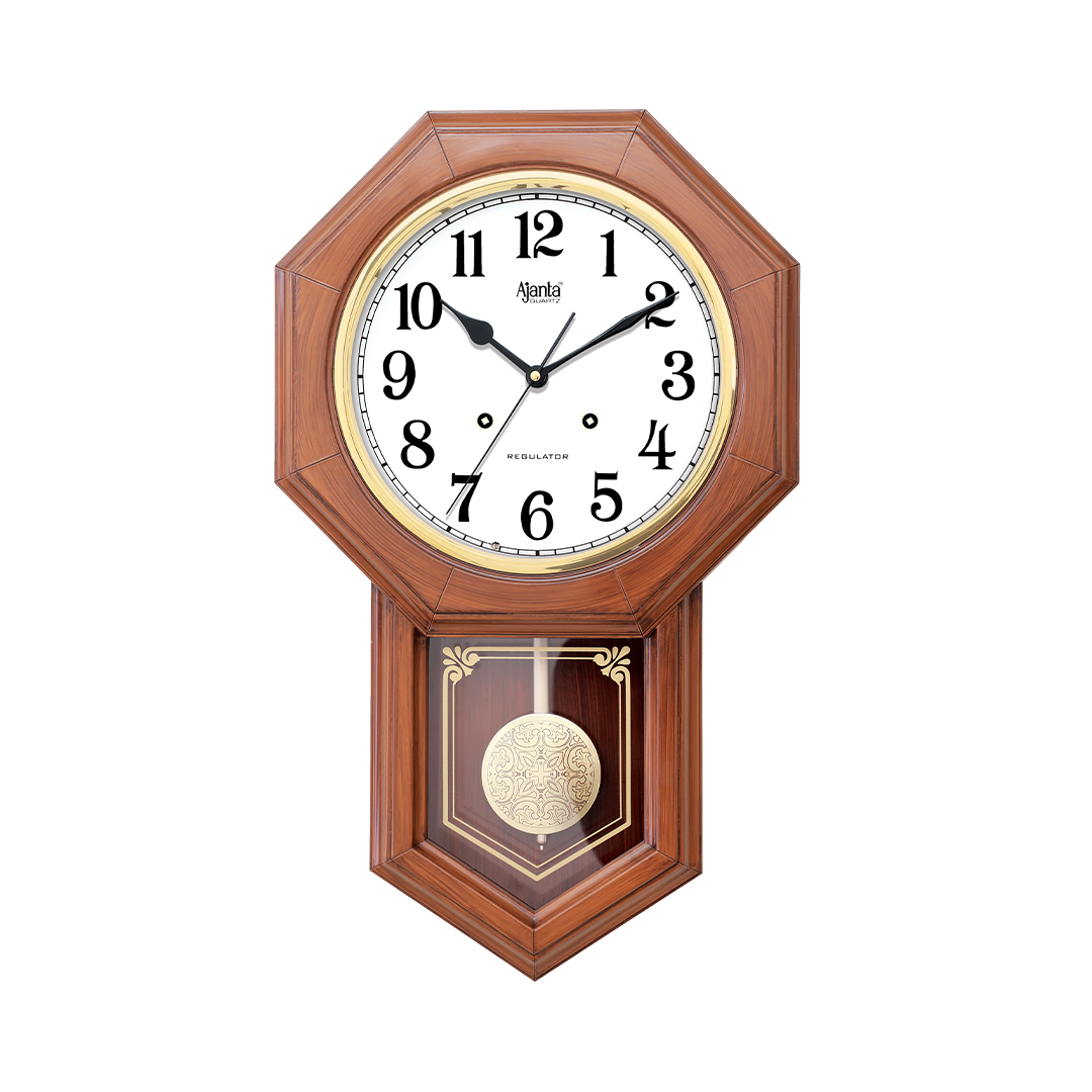 Wall-Clock---Musical-Pendulam-Clock---6027-Teak-Wood