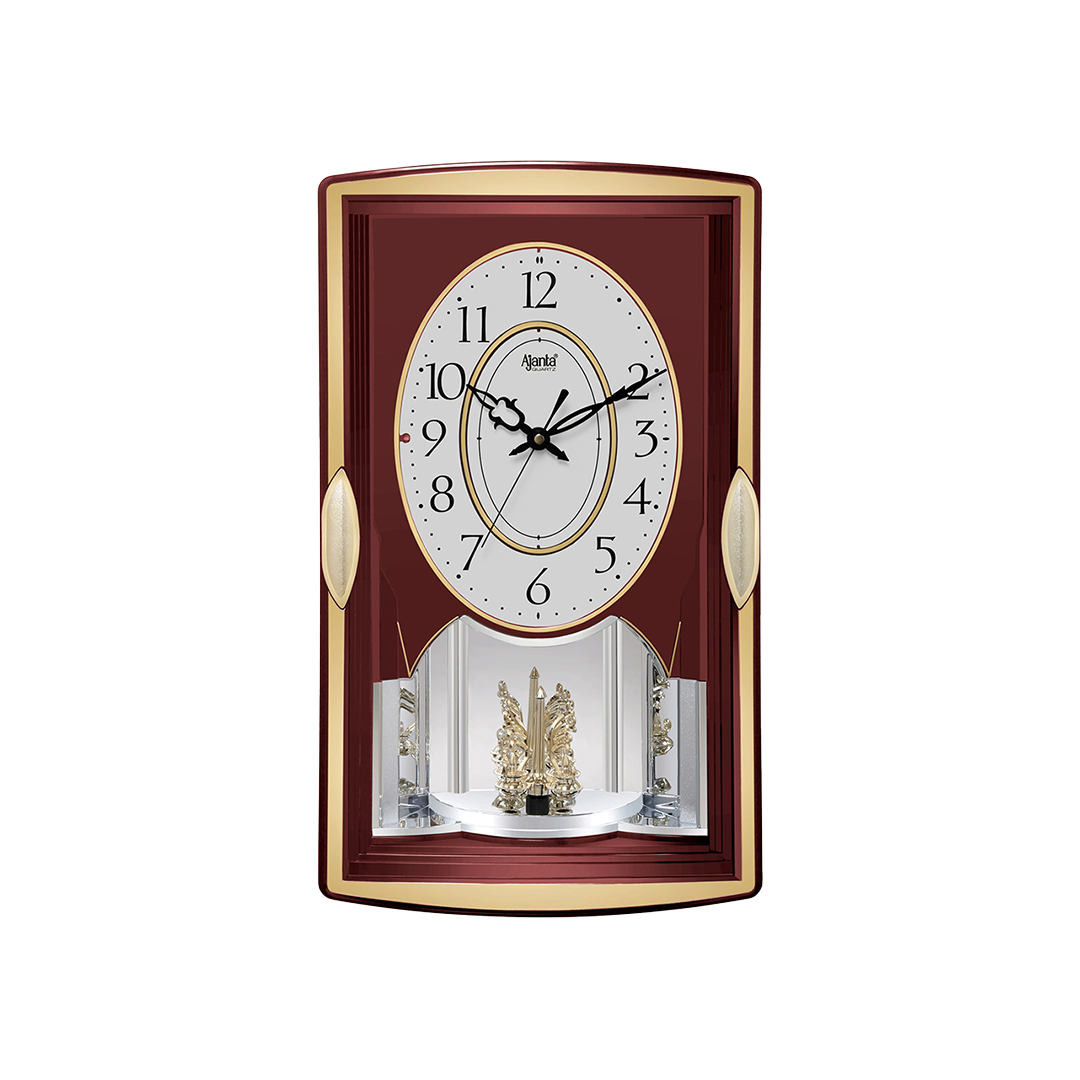 Wall-Clock---Musical-Pendulam-Clock---6127-Red