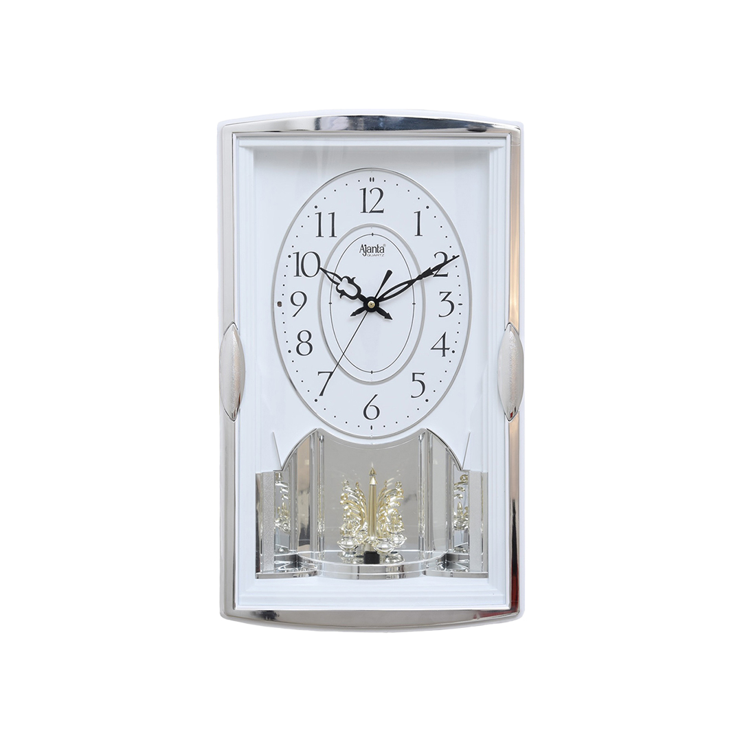 Wall-Clock---Musical-Pendulam-Clock---6127-White