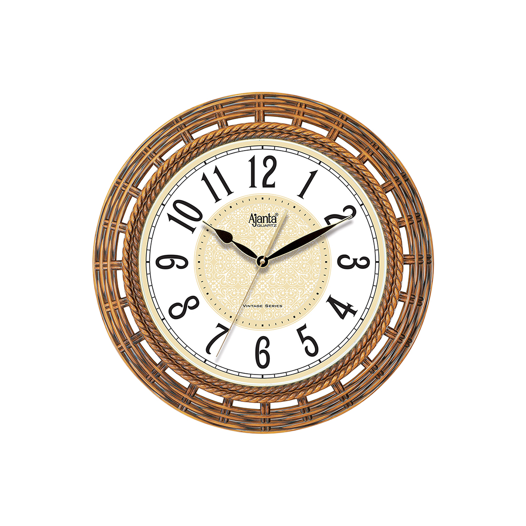 Wall-Clock---Vintage--Clock---8087-Maple-wood