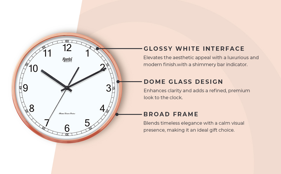 Wall Clock – Home Decore Series Clocks – 10057 – Copper