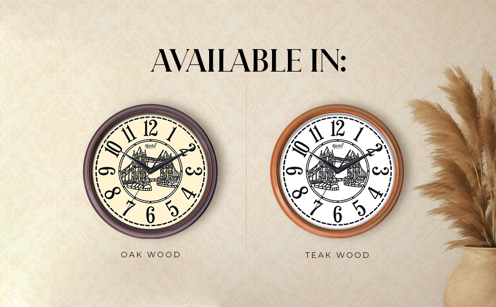 Wall Clock – Home Decore Series Clocks – 9147 – Teak wood