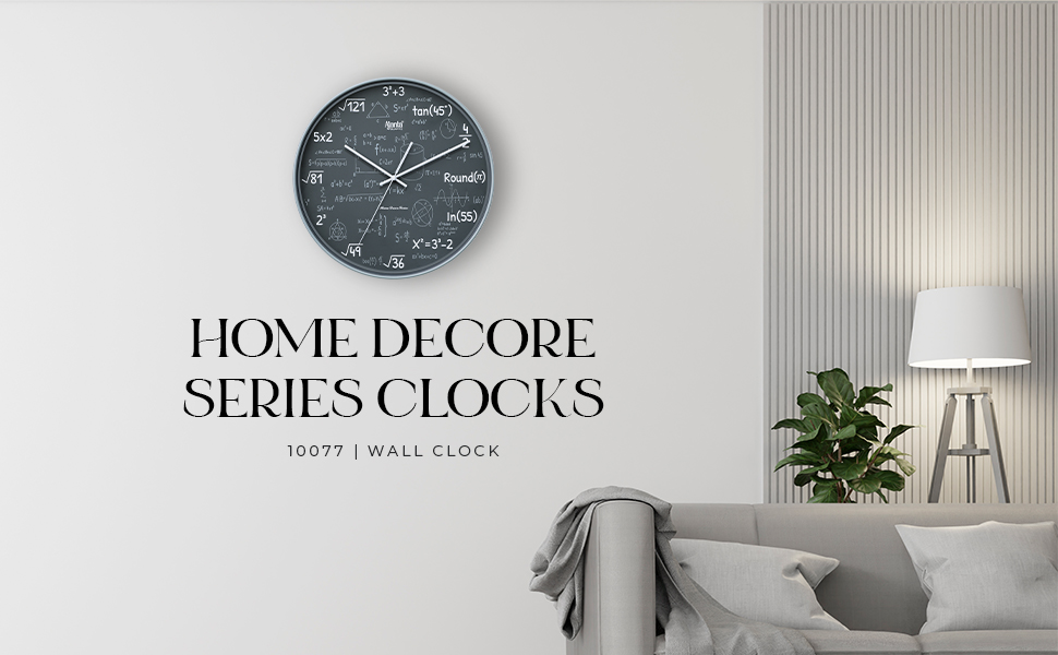 Wall Clock – Home Decore Series Clocks – 10077 – 555 Grey