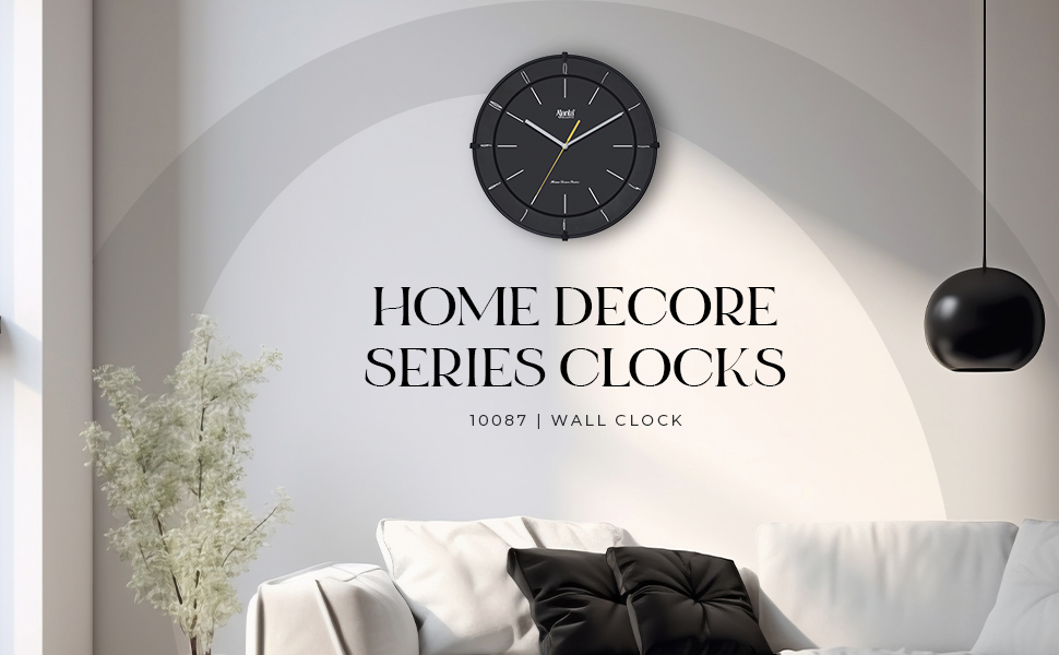 Wall Clock – Home Decore Series Clocks – 10087 – Black