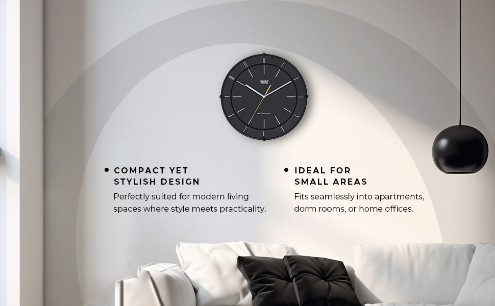 Wall Clock – Home Decore Series Clocks – 10087 – Black