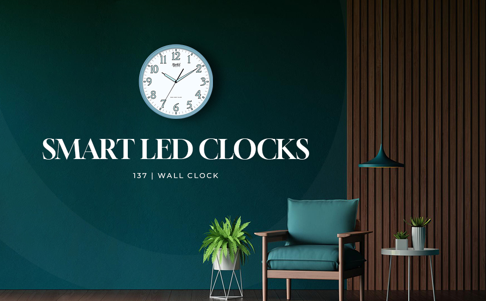 Wall Clock – Smart led clocks – 137 – Tangerine