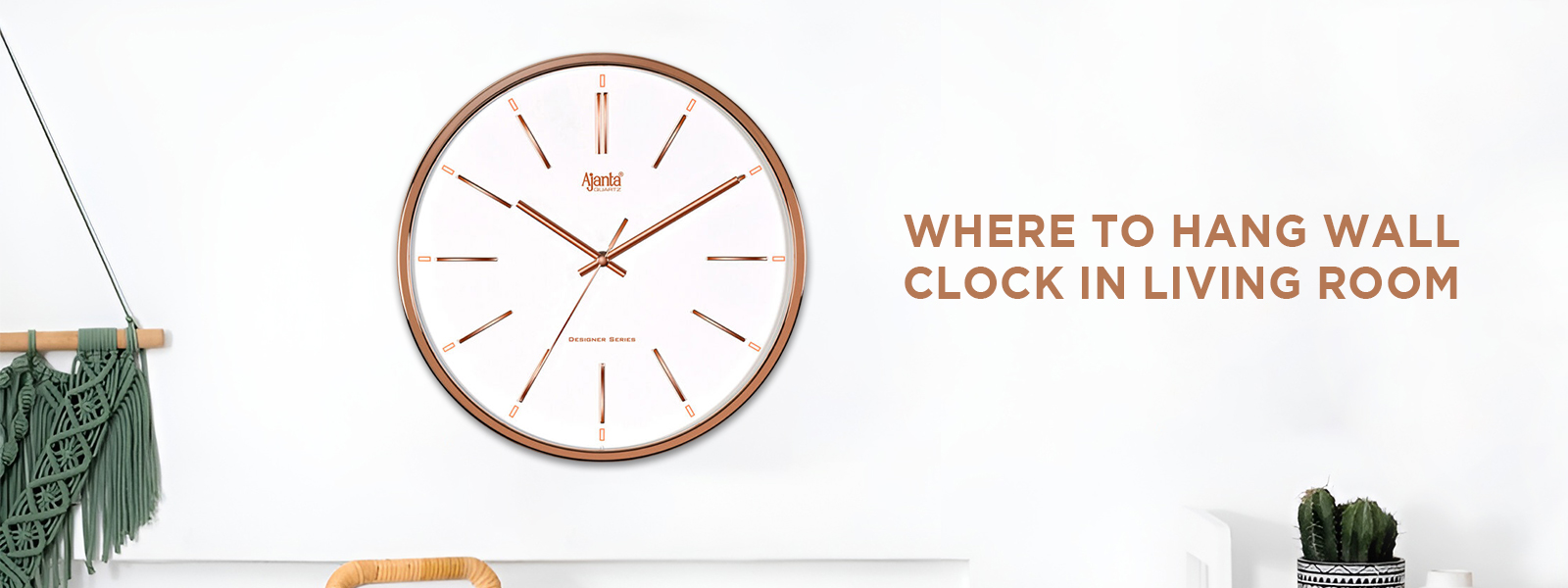 where to hang wall clock in living room