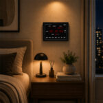 Digital Calendar Wall Clock - DC-017 PC - BLACK