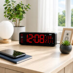 Digital Calendar Wall Clock – DC-187 - RED