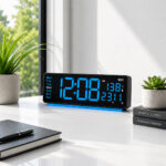 Digital Calendar Wall Clock – DC-187 MC - BLUE