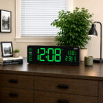 Digital Calendar Wall Clock – DC-187 MC - GREEN