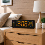 Digital Calendar Wall Clock – DC-187 MC - ORANGE