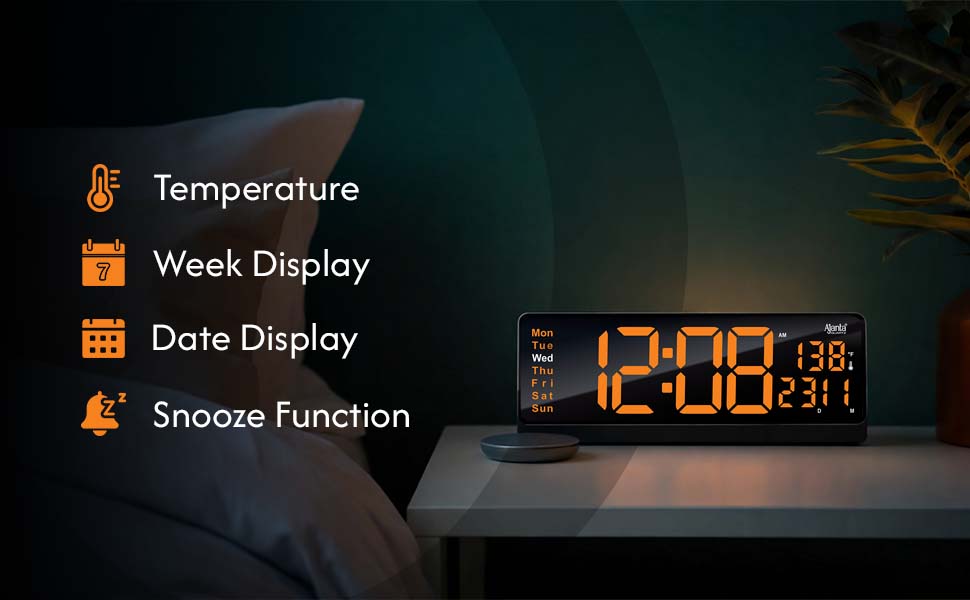 Digital Calendar Wall Clock – DC-187 MC_02