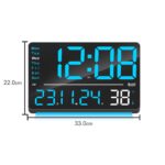 Digital Calendar Wall Clock – DC-207 MC - BLUE