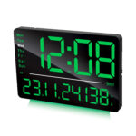 Digital Calendar Wall Clock – DC-207 MC - GREEN - Image 4