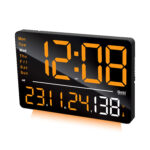 Digital Calendar Wall Clock – DC-207 MC - ORANGE - Image 4