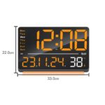 Digital Calendar Wall Clock – DC-207 MC - ORANGE