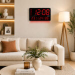Digital Calendar Wall Clock – DC-207 - RED