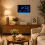 Digital Calendar Wall Clock – DC-207 MC – BLUE