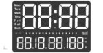 Digital Calendar Wall Clock – DC-207 MC - ORANGE - Image 6
