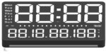 Digital Calendar Wall Clock – DC-207 MC - ORANGE - Image 5