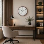 Wall Clock – Designer Clock – 1497 – CENTURY BROWN (1)