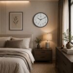 Wall Clock – Designer Clock – 1497 – SLATE BROWN (1)