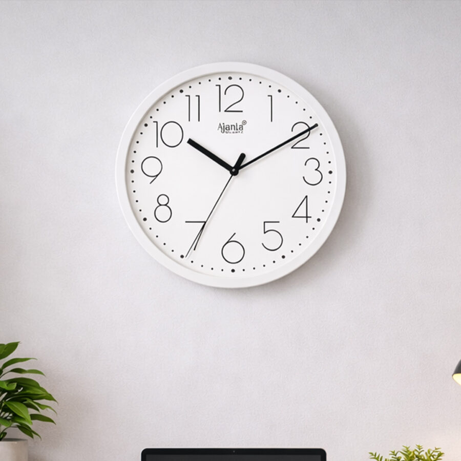 Wall Clock - Designer Clock - 1497 - WHITE - Orpat Group