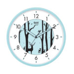 Wall Clock - Night Glow Clocks  - 1417 - Light Blue