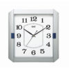 Wall Clock - Simple Clock  -1557 -Silver