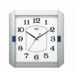 Wall Clock - Simple Clock  -1557 -Silver