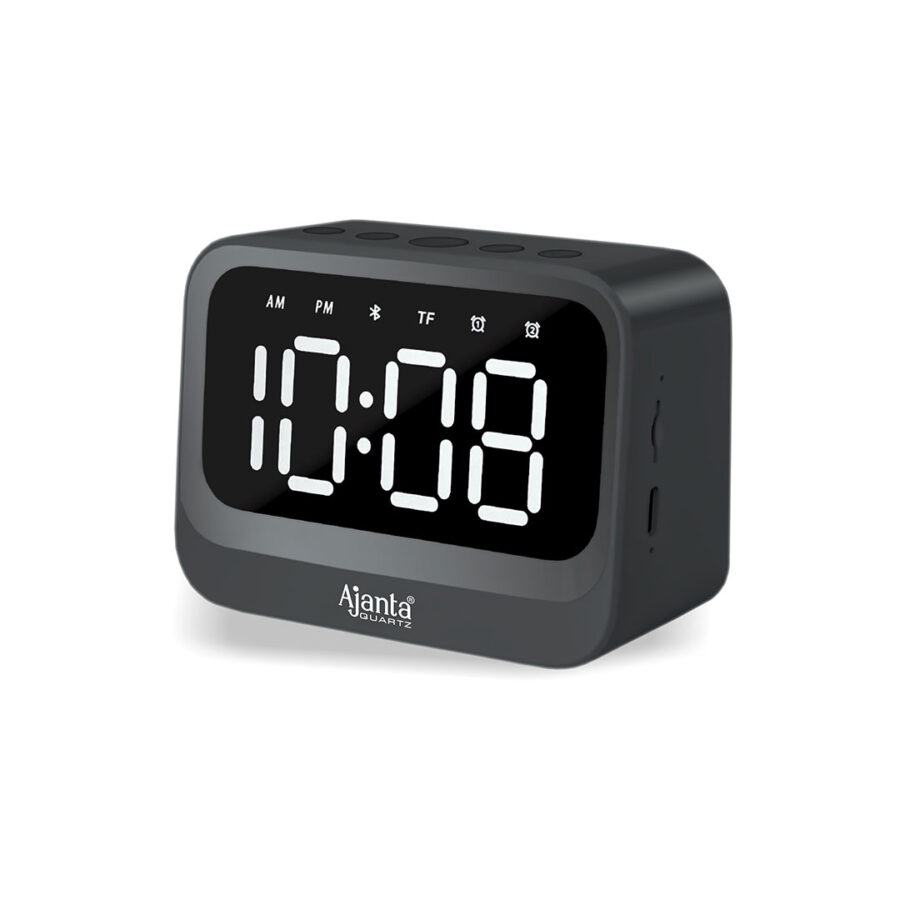 Wall Clock - Digital Clock - Digital Alarm Clock - DA-160- Black