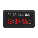 Digital Calendar Wall Clock – DC-157 - BLACK