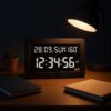 Digital Calendar Wall Clock – DC-157 MC - WHITE - Image 3