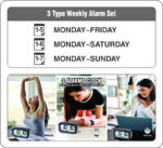 Wall Clock - Desktop Display - LCD Clock - Calendar Clock  - LCD 150 - BLACK - Image 5