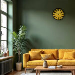 Wall Clock - Designer Clock  -2647 -Yellow