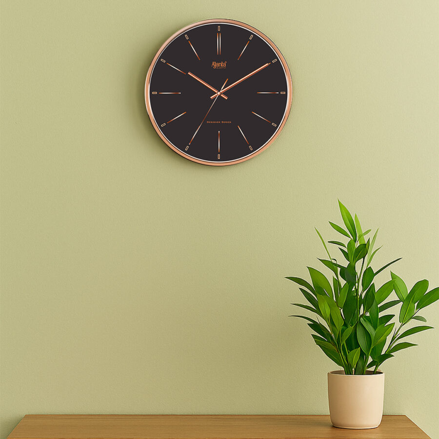 Wall Clock - DesignerClock -2047 -Black - Orpat Group