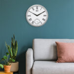 Wall Clock - Home Decore Clock  -2837 Silver