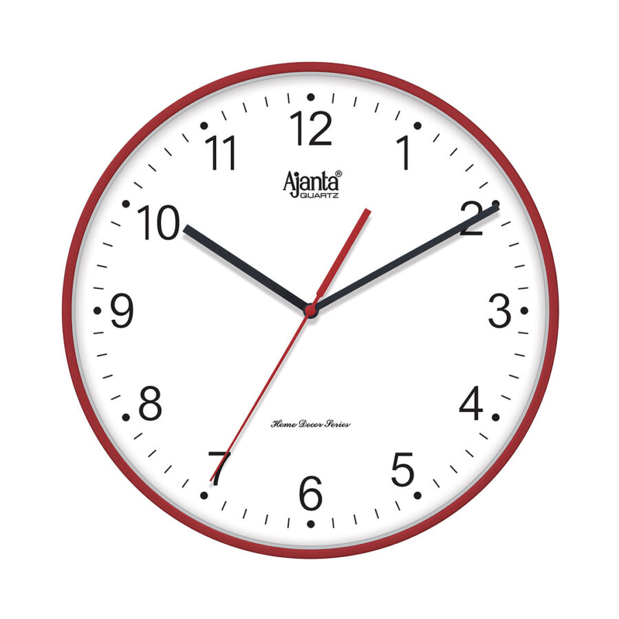 Wall Clock - Home Decore Series Clocks - 1187 - Red - Orpat Group